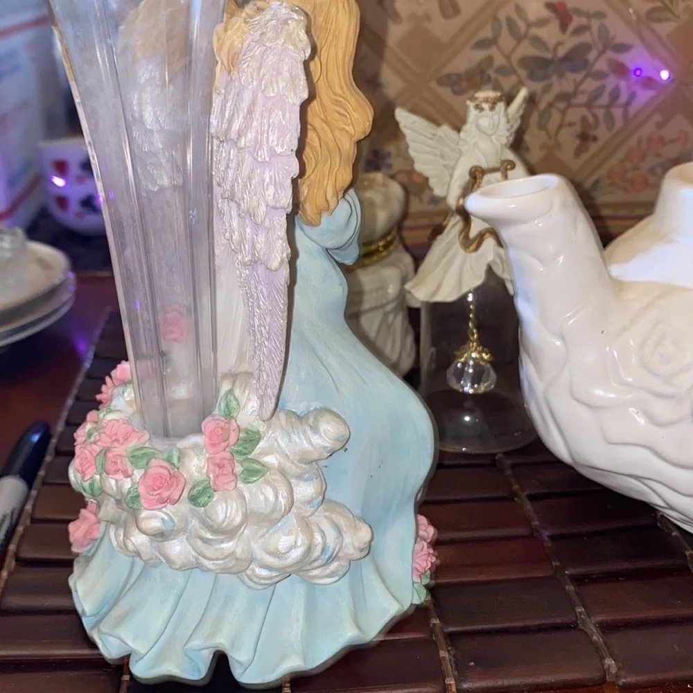 Bundle of angle pieces including a teapot, jewelry holder, candle holder, bell